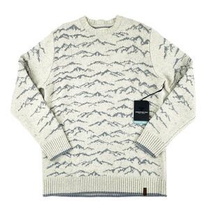Obermeyer Cream and Gray Crewneck Sweater